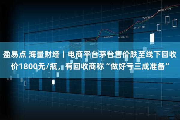 盈易点 海量财经丨电商平台茅台售价跌至线下回收价1800元/瓶，有回收商称“做好亏三成准备”