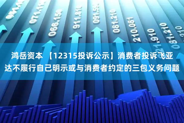 鸿岳资本 【12315投诉公示】消费者投诉飞亚达不履行自己明示或与消费者约定的三包义务问题